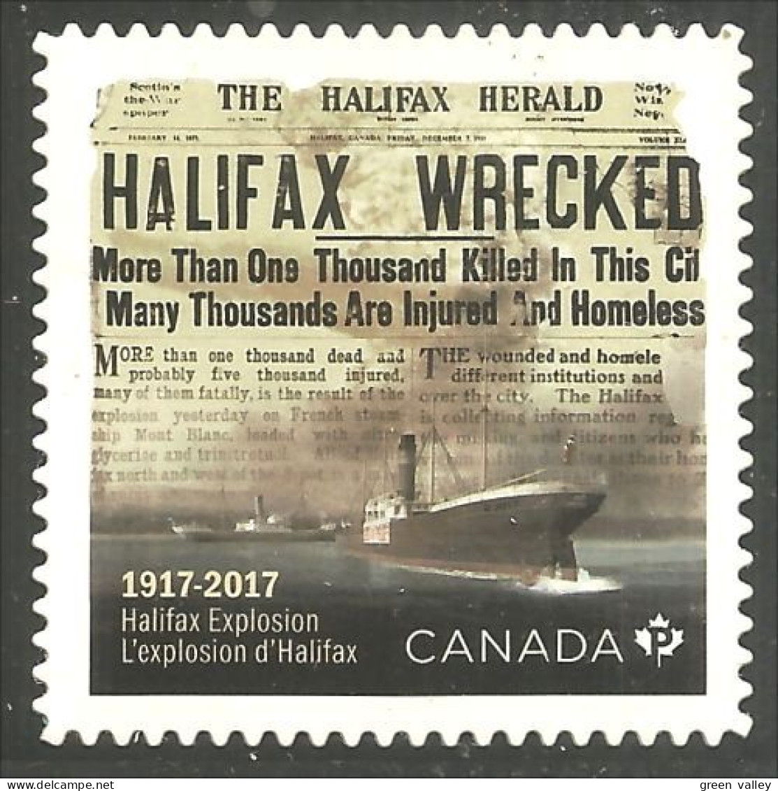 Canada Halifax Bateau Ship Boat Explosion Annual Collection Annuelle MNH ** Neuf SC (C30-50ic) - Militares