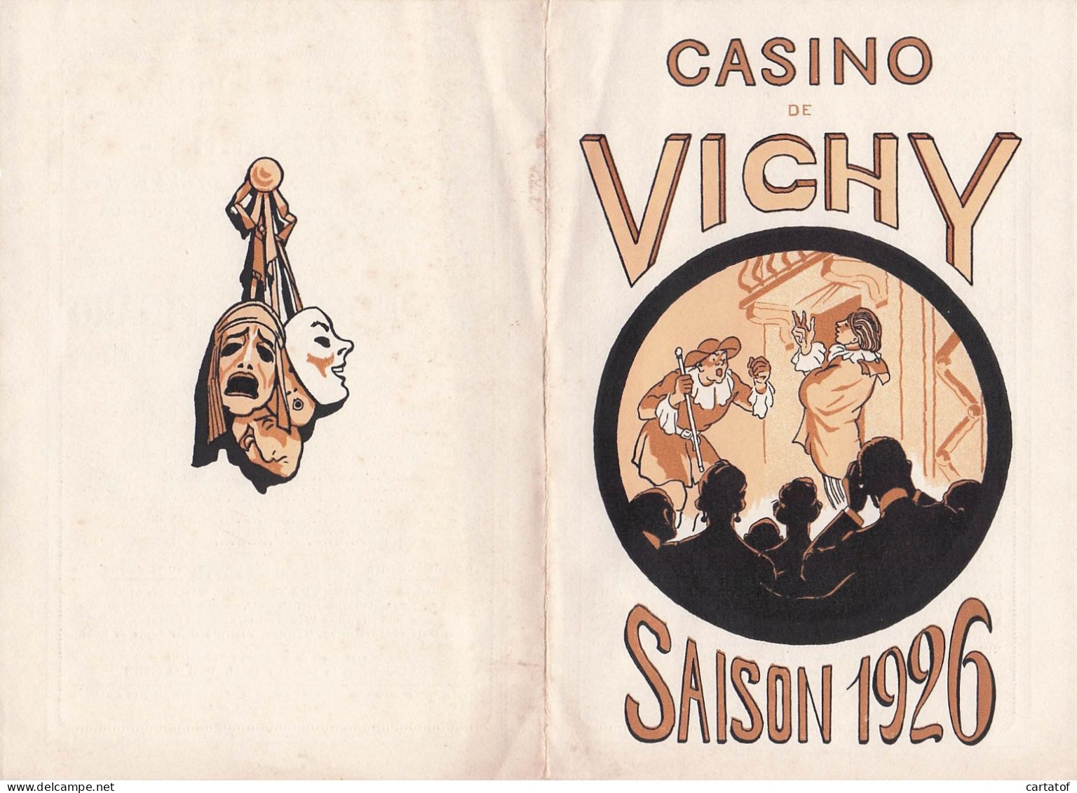 Casino De VICHY Saison 1926 . Les Noces De Figaro - Programme