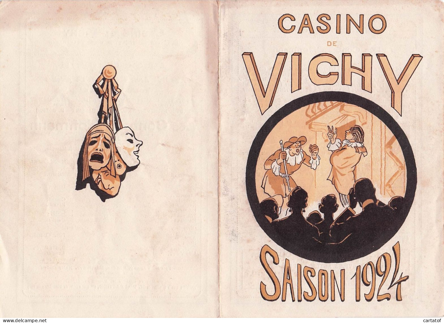 Casino De VICHY Saison 1924 . Les Contes D'Hoffmann .  - Programs