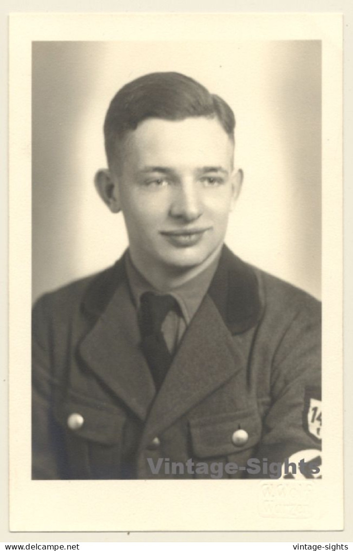WW2: Handsome Young German Soldier In Uniform *2 (Vintage RPPC 1930s/1940s) - Personnages
