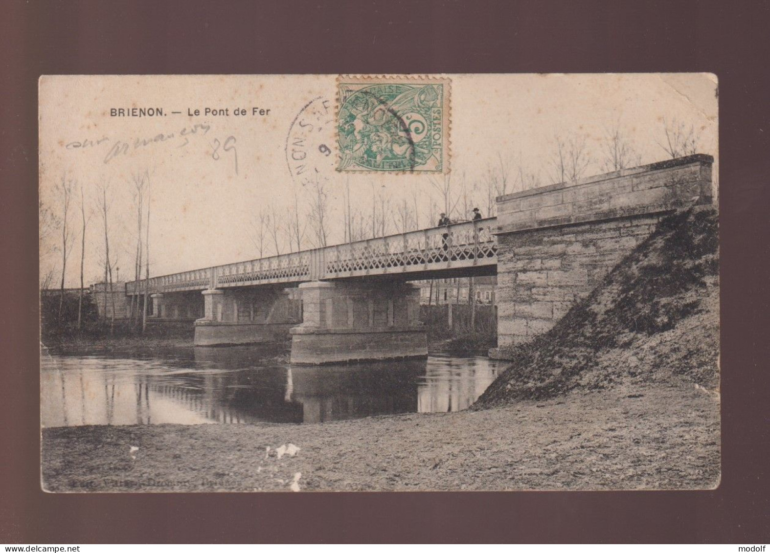 CPA - 89 - Brienon - Le Pont De Fer - Circulée - Brienon Sur Armancon