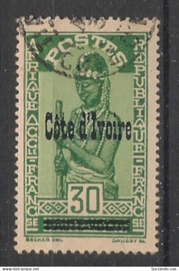 COTE D'IVOIRE - 1933 - N°YT. 95 - 30c Vert - Oblitéré / Used - Gebraucht