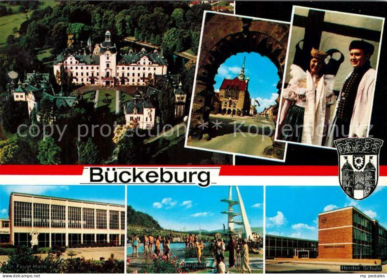 73231129 Bueckeburg Schloss Rathaus Faust Halle Herder Schule  Bueckeburg - Bückeburg