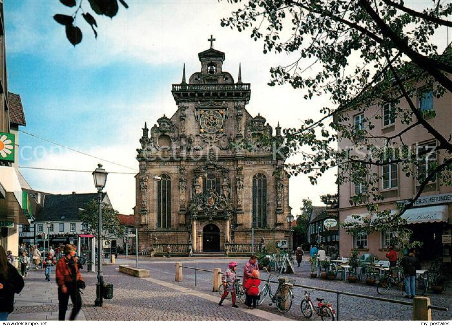 73231127 Bueckeburg Fu?g?ngerzone Lange Stra?e Stadtkirche Bueckeburg - Bueckeburg