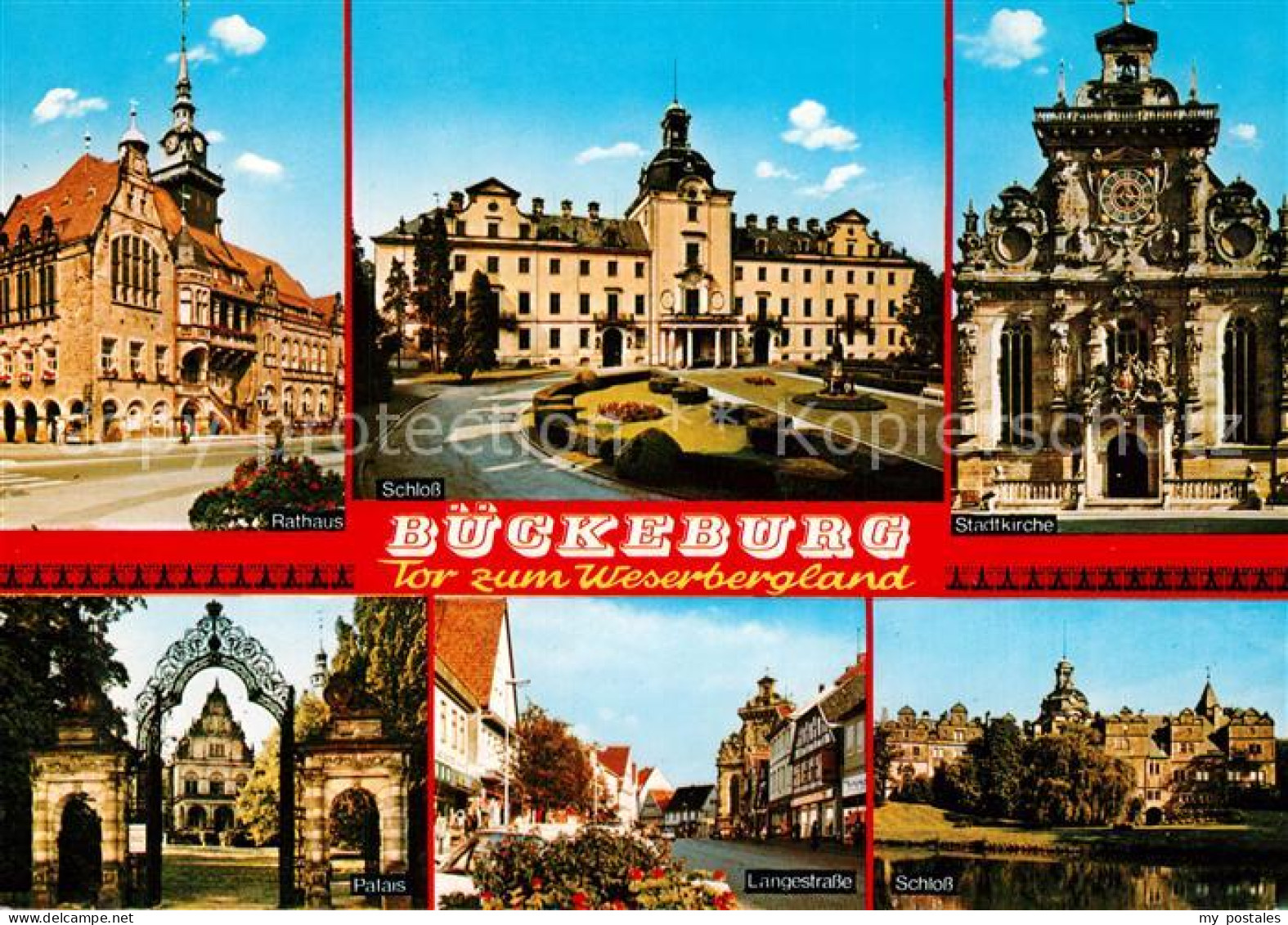 73231126 Bueckeburg Rathaus Stadtkirche Schloss Palais Langestra?e Bueckeburg - Bueckeburg