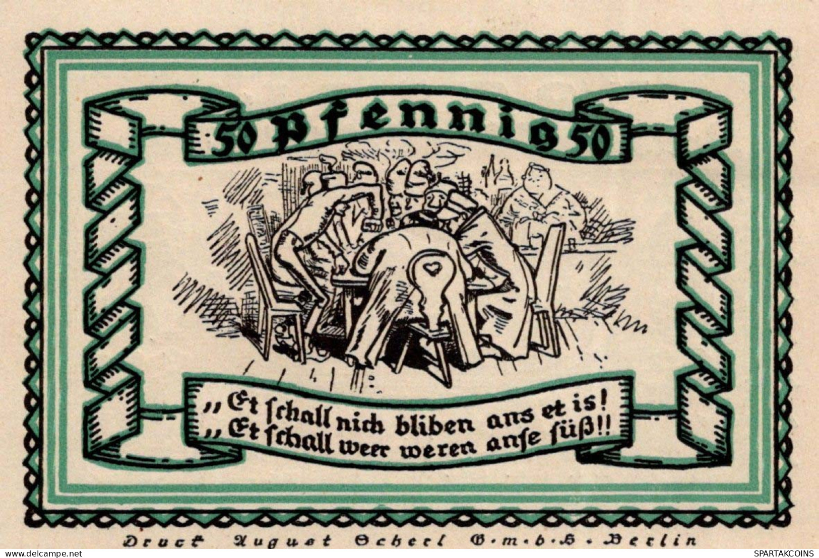 50 PFENNIG 1921 Stadt STOLZENAU Hanover DEUTSCHLAND Notgeld Banknote #PG210 - [11] Local Banknote Issues
