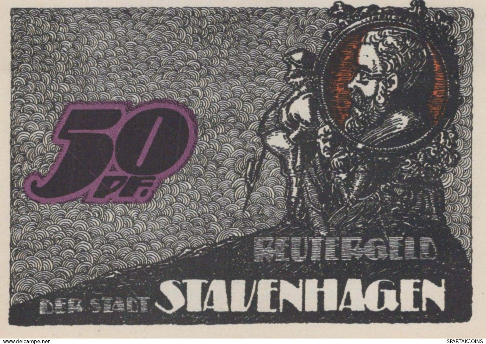 50 PFENNIG 1921 Stadt STAVENHAGEN Mecklenburg-Schwerin UNC DEUTSCHLAND #PI968 - [11] Emissions Locales