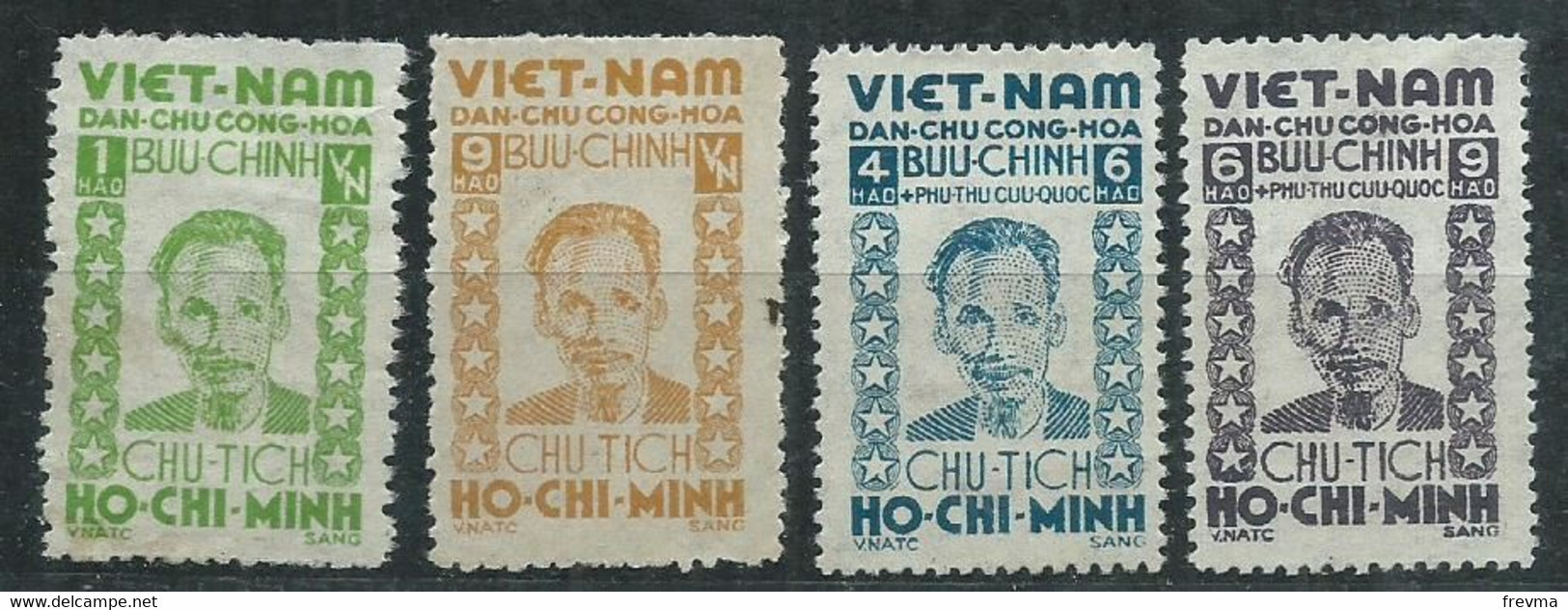 Timbre Vietnam 1946 Ho Chi Minh - Viêt-Nam