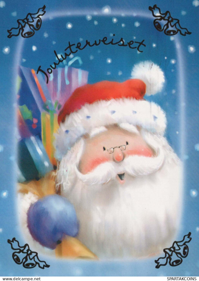 PAPÁ NOEL Feliz Año Navidad Vintage Tarjeta Postal CPSM #PBL338.ES - Santa Claus