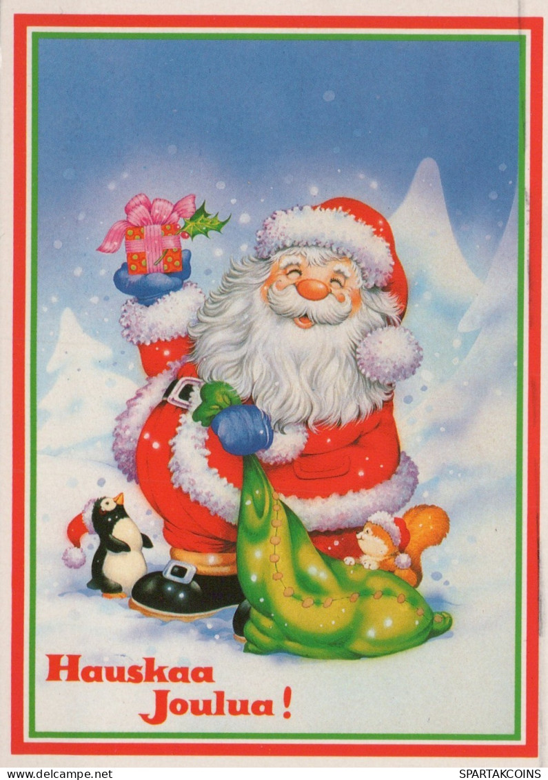 PAPÁ NOEL NAVIDAD Fiesta Vintage Tarjeta Postal CPSM #PAK543.ES - Santa Claus