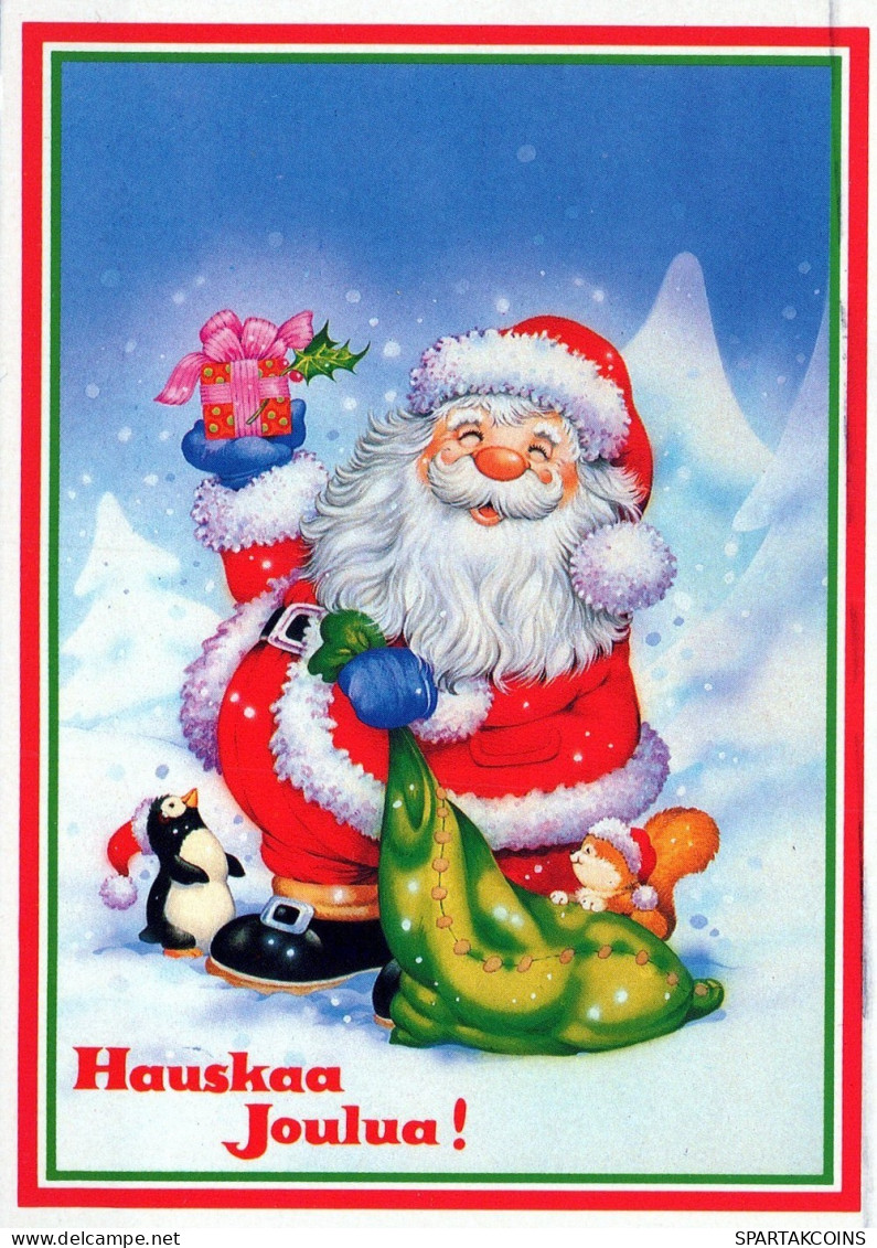 PAPÁ NOEL NAVIDAD Fiesta Vintage Tarjeta Postal CPSM #PAK543.ES - Santa Claus