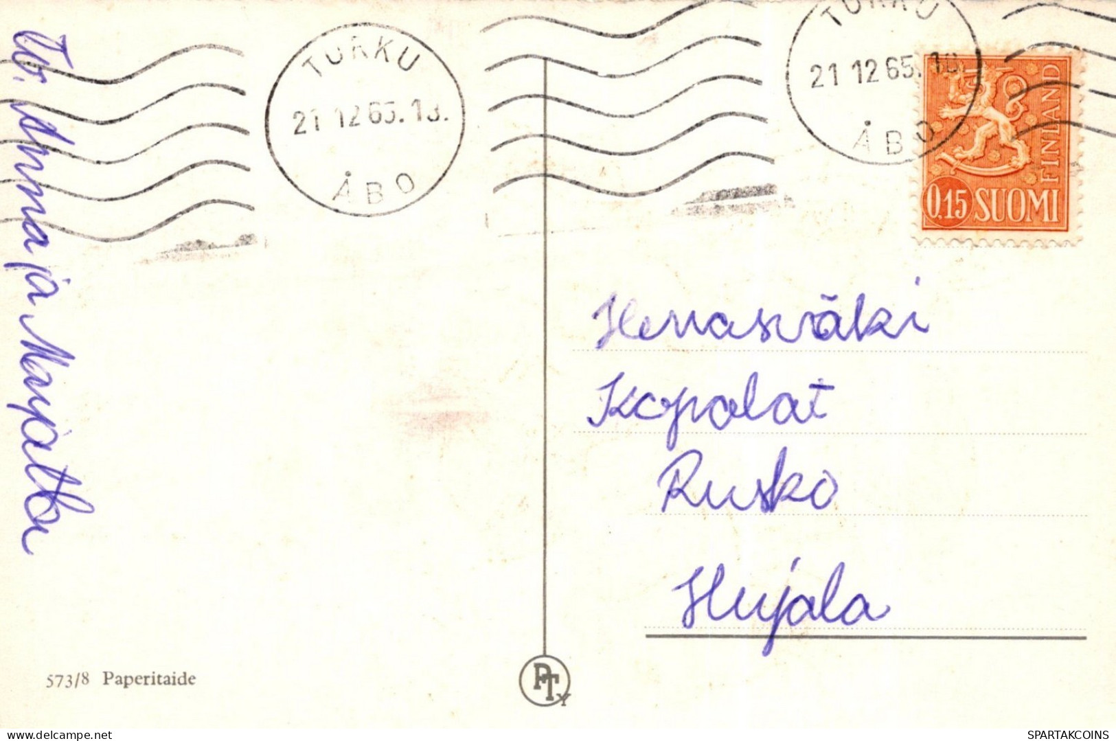 PAPÁ NOEL NAVIDAD Fiesta Vintage Tarjeta Postal CPSMPF #PAJ498.ES - Santa Claus