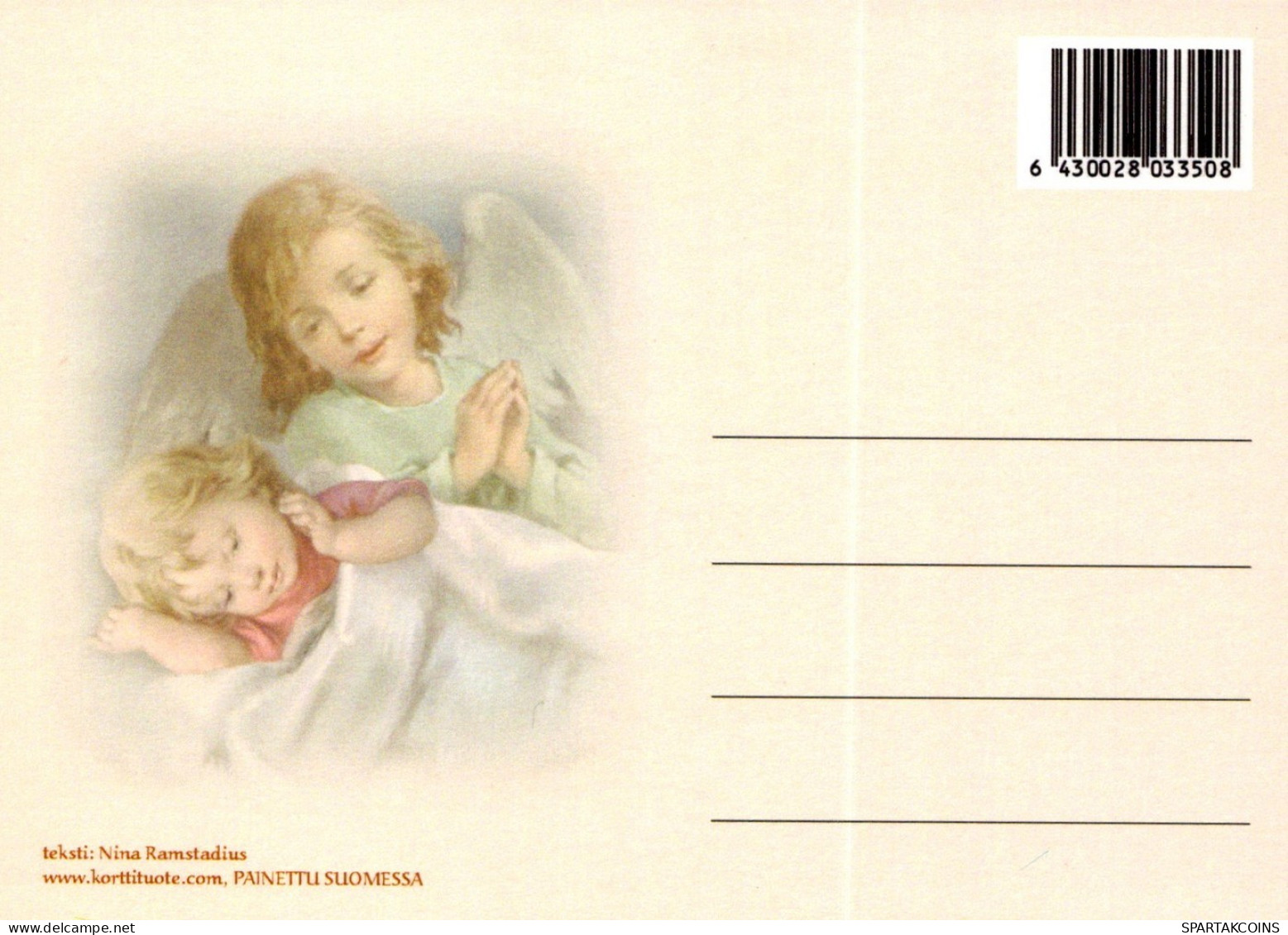 ÁNGEL NAVIDAD Vintage Tarjeta Postal CPSM #PAJ110.ES - Angels