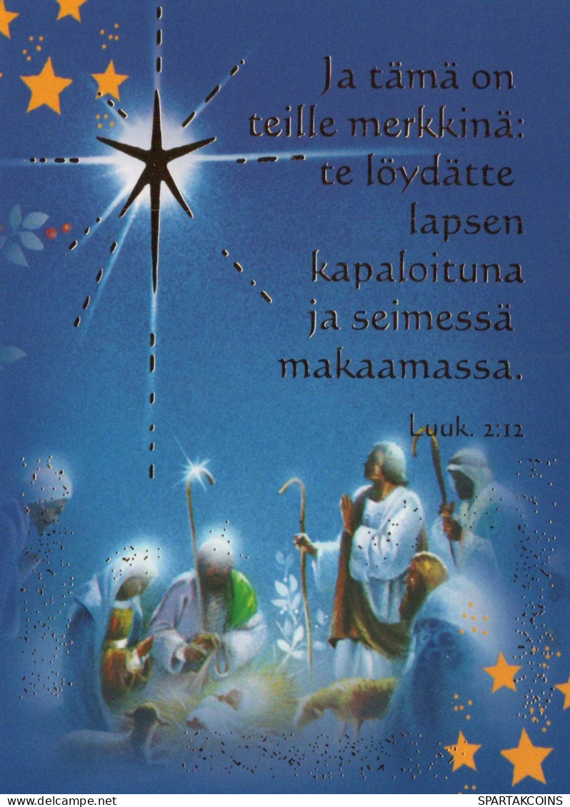 JÉSUS-CHRIST Bébé JÉSUS Noël Religion Vintage Carte Postale CPSM #PBP712.FR - Gesù