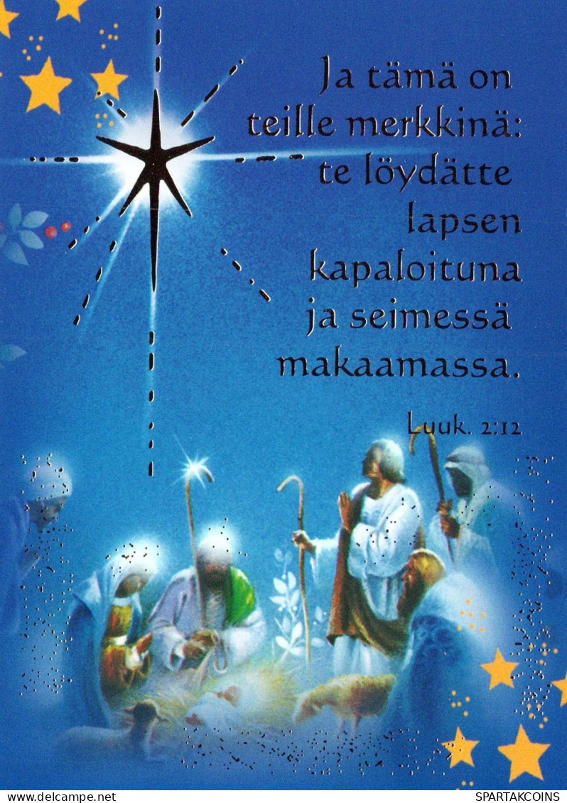 JÉSUS-CHRIST Bébé JÉSUS Noël Religion Vintage Carte Postale CPSM #PBP712.FR - Jezus