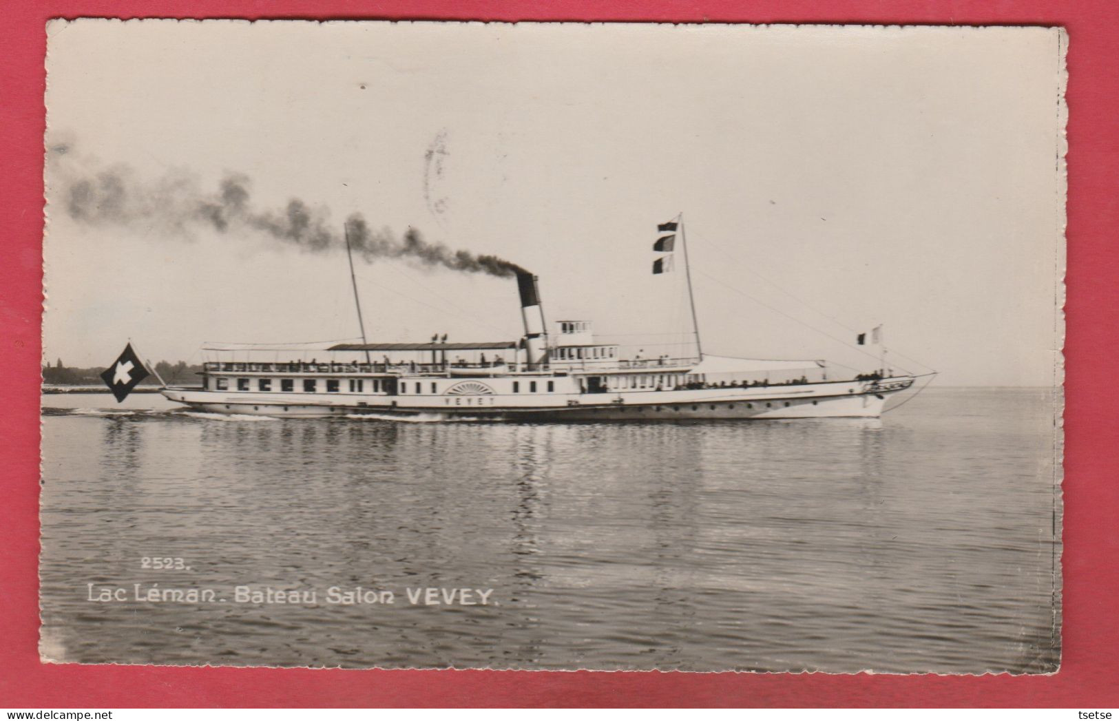 Lac Léman - Bateau Salon Vevey - 1944  ( Voir Verso ) - Lago Lemano