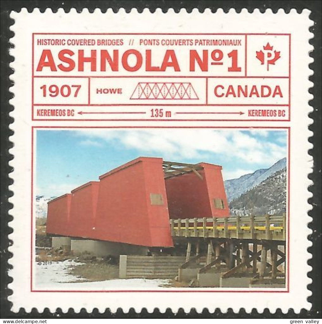 Canada Pont Couvert Bridge Ashnola Annual Collection Annuelle MNH ** Neuf SC (C31-85ia) - Unused Stamps