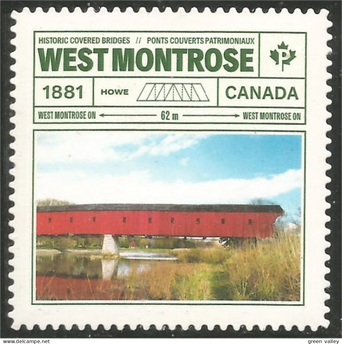 Canada Pont Couvert Bridge West Montrose Annual Collection Annuelle MNH ** Neuf SC (C31-84ia) - Ongebruikt