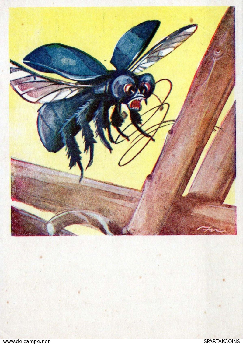 INSECTS Animals Vintage Postcard CPSM #PBS503.GB - Insects