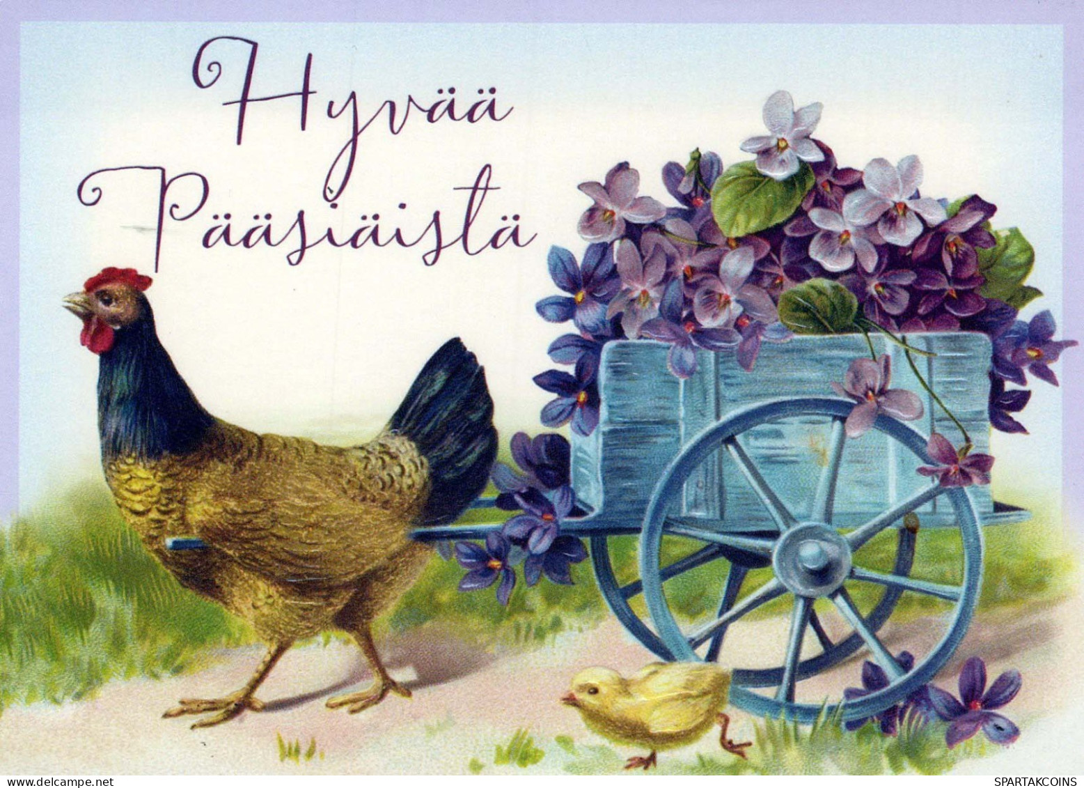 EASTER CHICKEN Vintage Postcard CPSM #PBO891.GB - Pâques