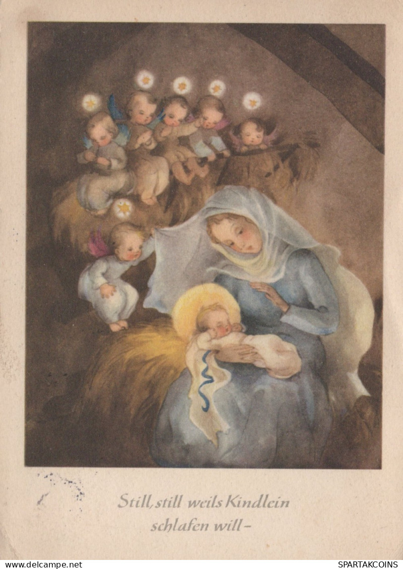 ANGEL CHRISTMAS Holidays Vintage Postcard CPSM #PAH100.GB - Angels