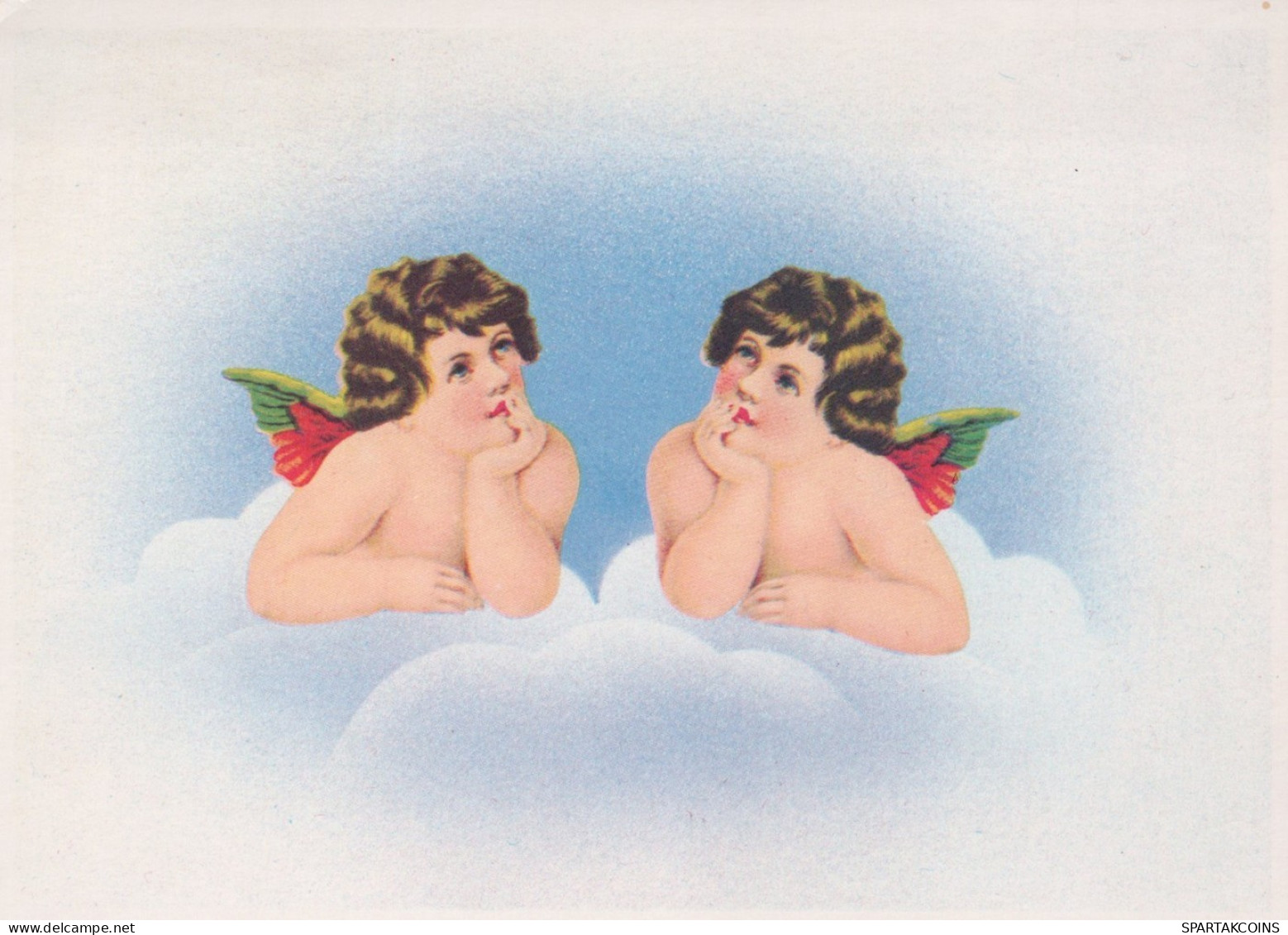 ANGEL CHRISTMAS Holidays Vintage Postcard CPSM #PAH037.GB - Angels