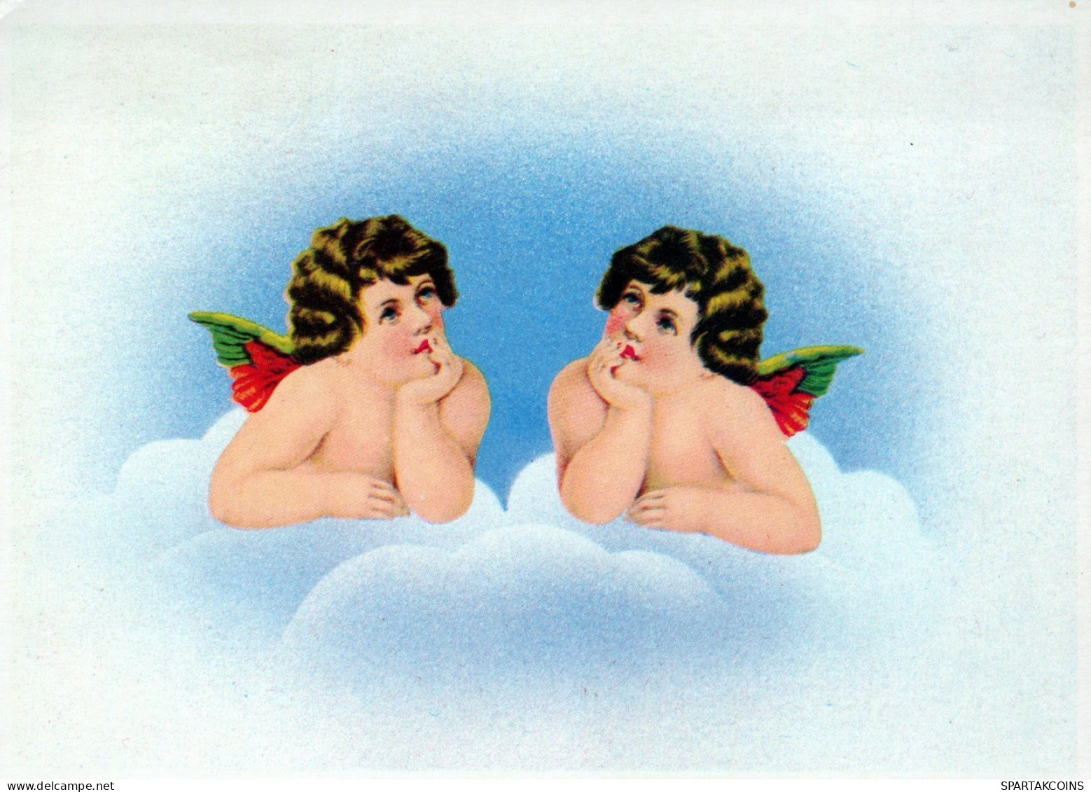 ANGEL CHRISTMAS Holidays Vintage Postcard CPSM #PAH037.GB - Angels