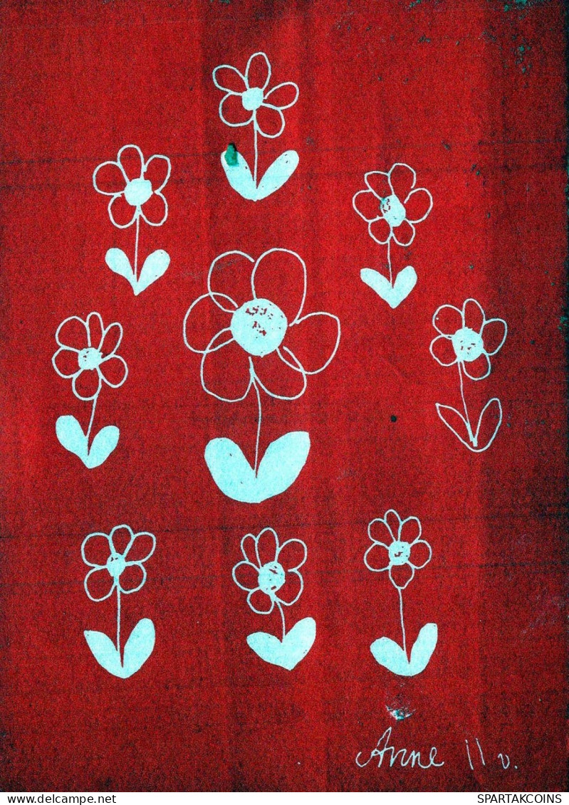 FIORI Vintage Cartolina CPSM #PBZ719.IT - Flowers