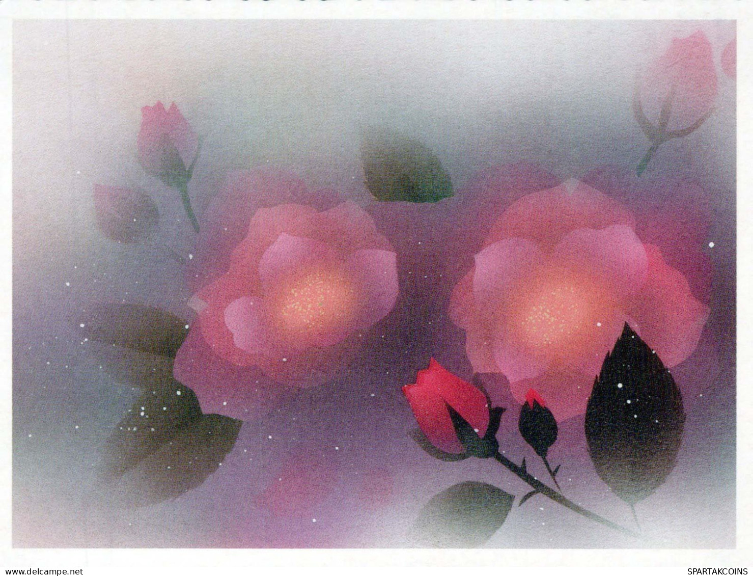 FIORI Vintage Cartolina CPSM #PBZ659.IT - Flores