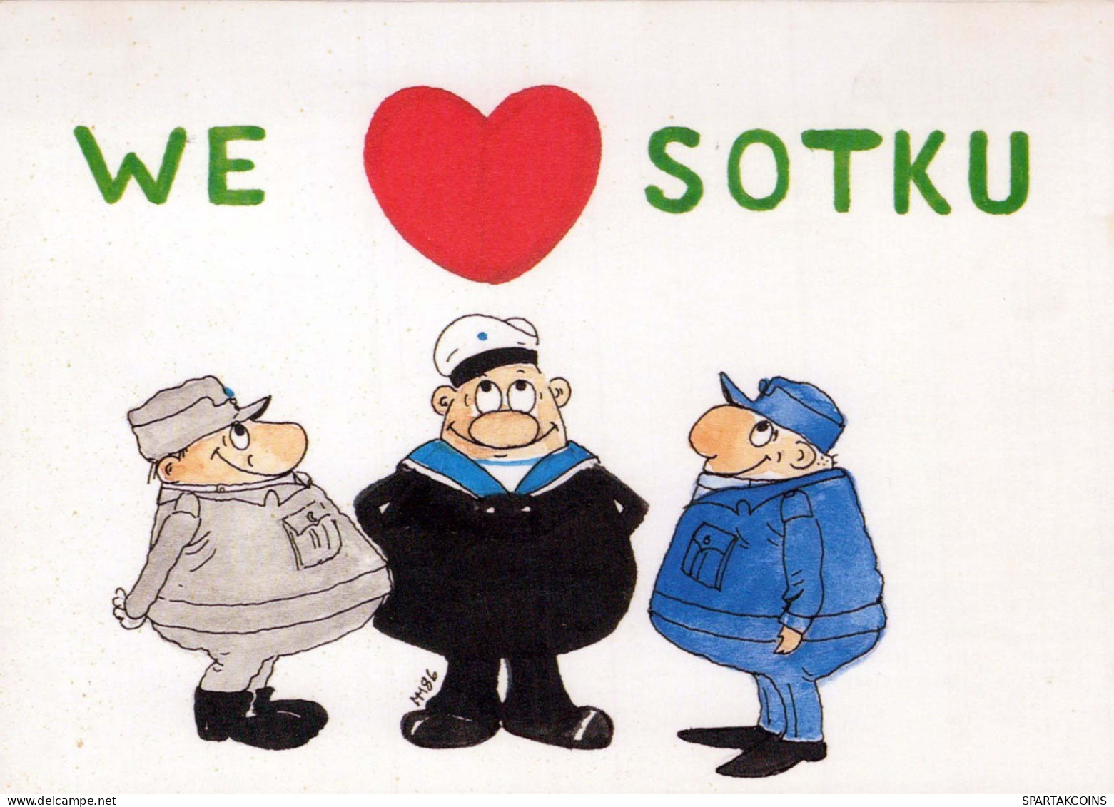 SOLDATI UMORISMO Militaria Vintage Cartolina CPSM #PBV931.IT - Humor
