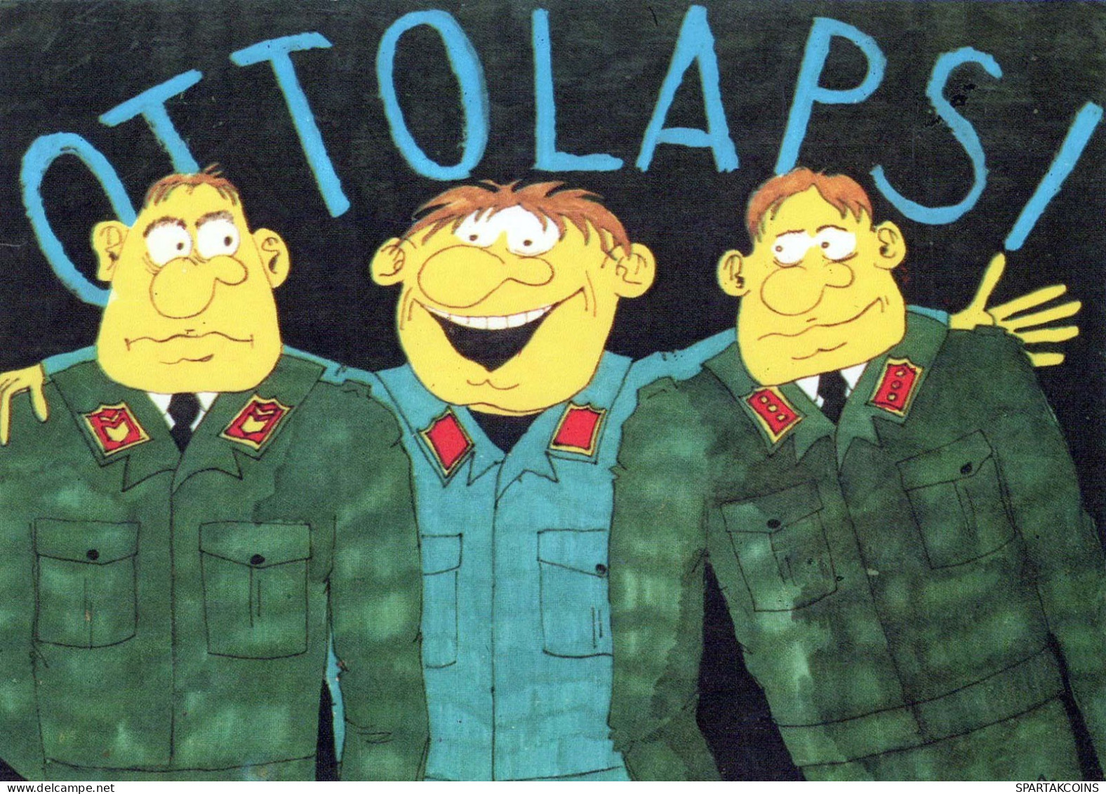 SOLDATI UMORISMO Militaria Vintage Cartolina CPSM #PBV870.IT - Humour