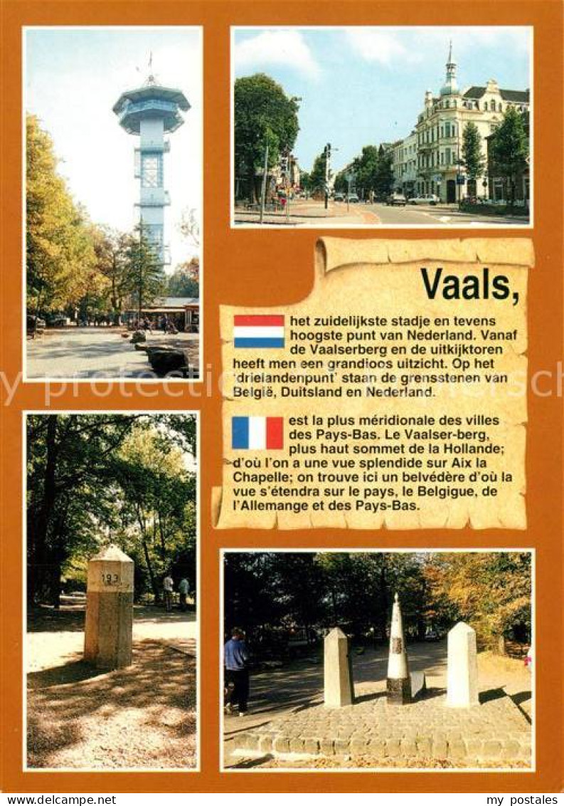 73227446 Vaals Turm Strassenpartie Gedenksteine Vaals - Autres & Non Classés