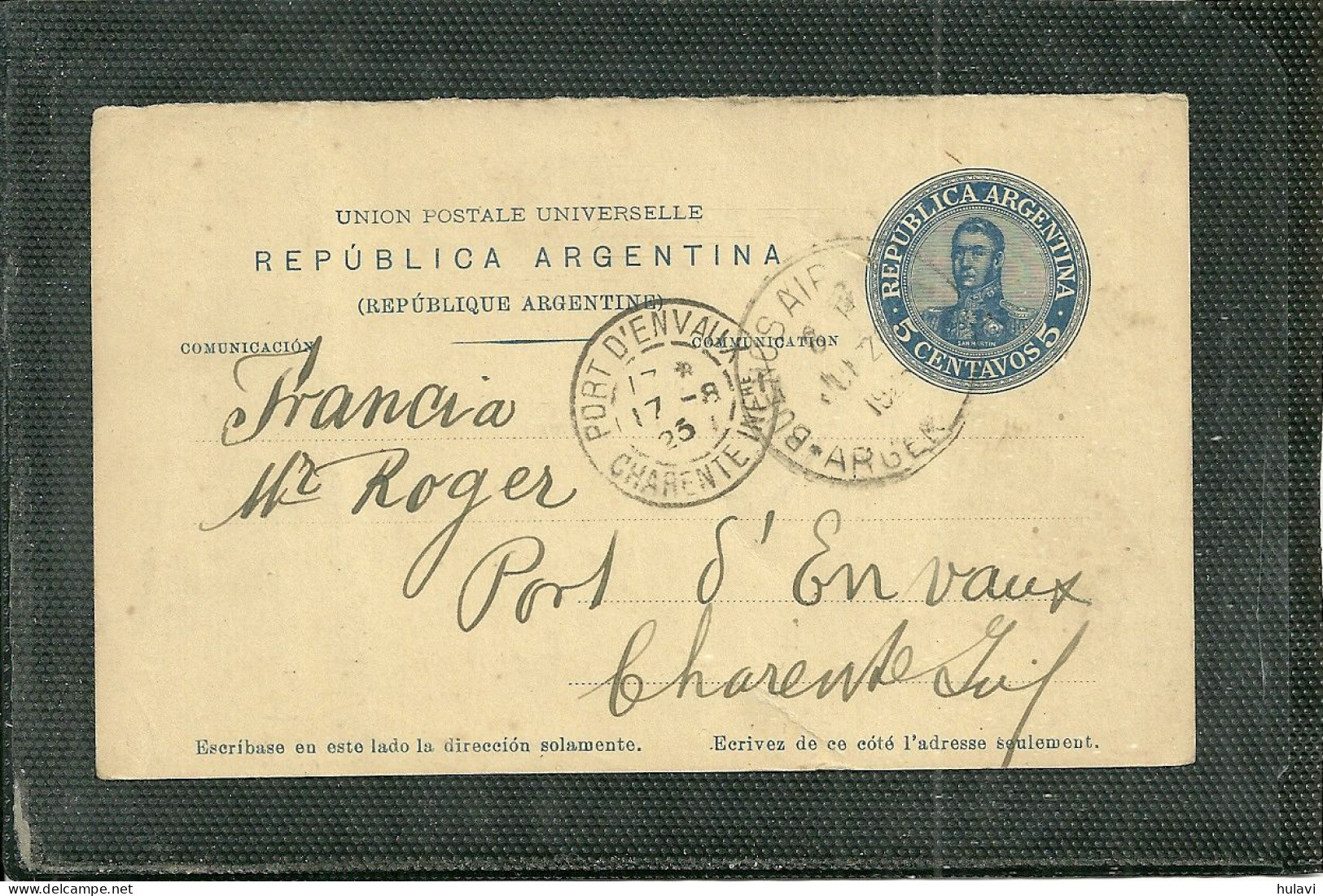 ENTIER POSTAL D' ARGENTINE (ref 595) - Postal Stationery