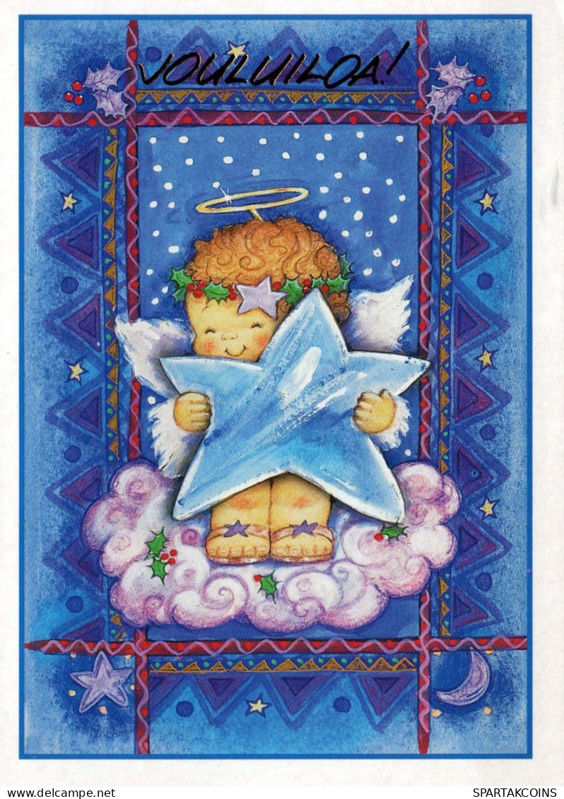 ANGELO Natale Vintage Cartolina CPSM #PBP584.IT - Angels