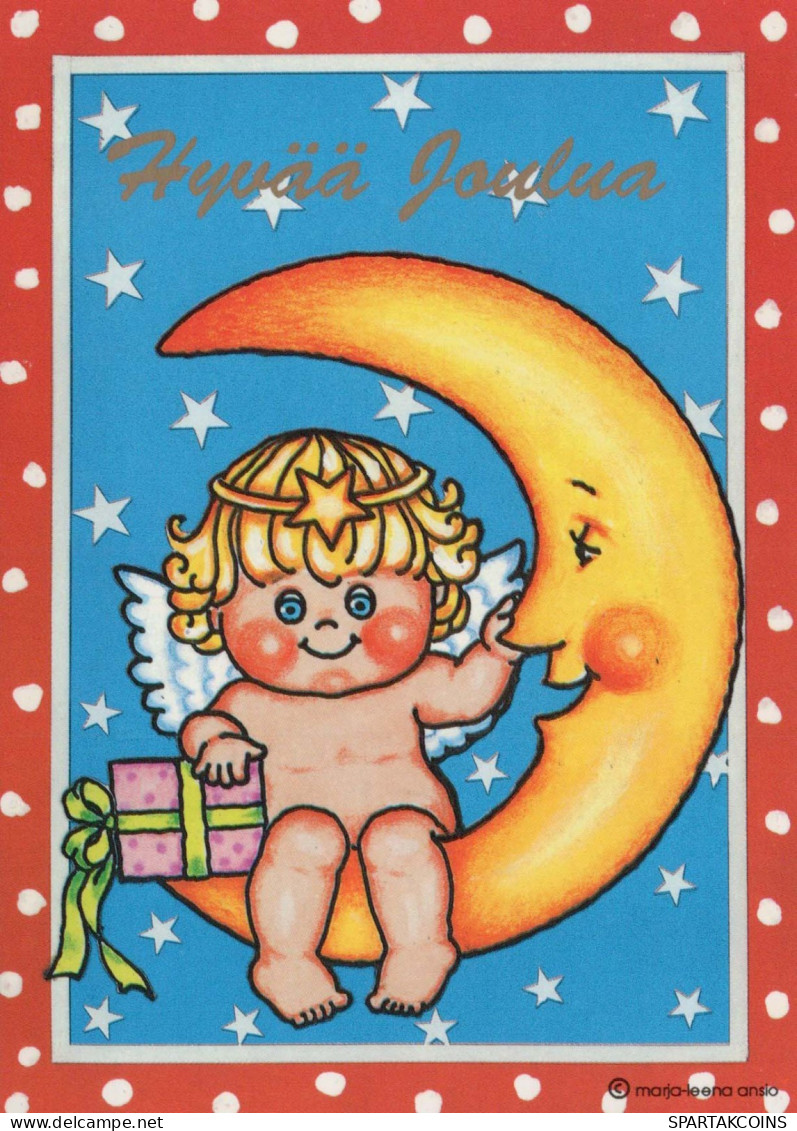 ANGELO Natale Vintage Cartolina CPSM #PBP268.IT - Angels