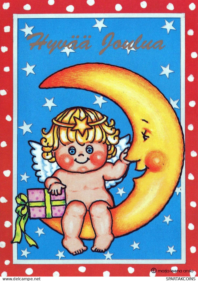 ANGELO Natale Vintage Cartolina CPSM #PBP268.IT - Angels