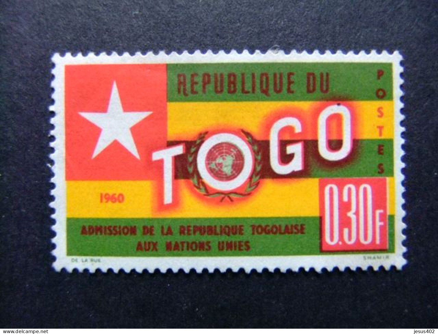 55 TOGO REPUBLICA 1961 / DRAPEAUX BANDERA  / YVERT 319  FU - Togo (1960-...)