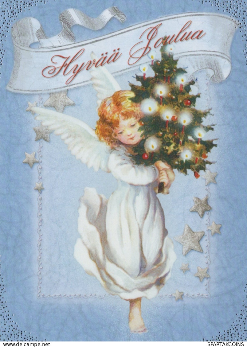 ANGELO Buon Anno Natale Vintage Cartolina CPSM #PAJ179.IT - Angels