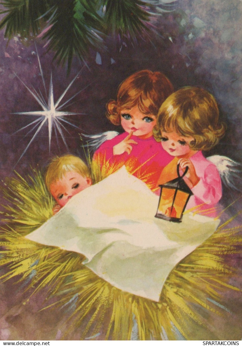 ANGELO Buon Anno Natale Vintage Cartolina CPSM #PAH732.IT - Angels