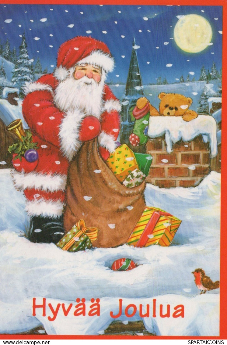 BABBO NATALE Natale Vintage Cartolina CPSMPF #PAJ434.IT - Santa Claus