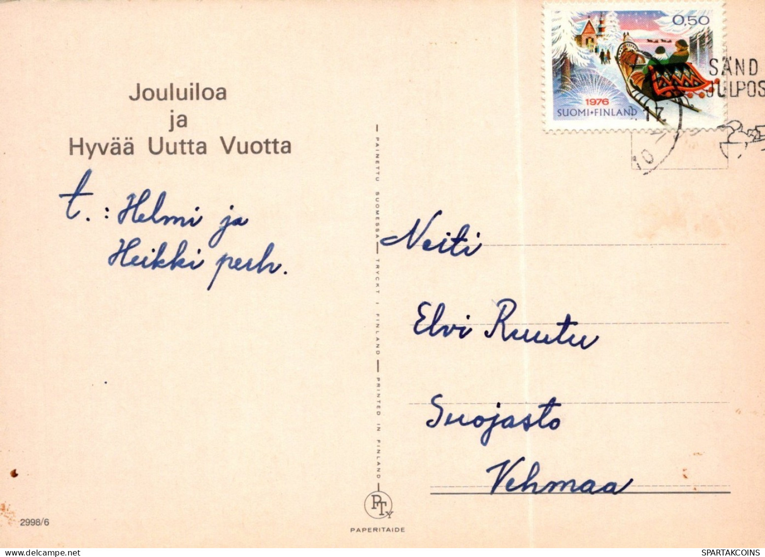 ANGELO Buon Anno Natale Vintage Cartolina CPSM #PAH854.IT - Angels