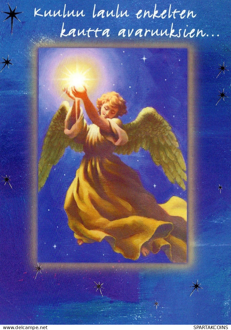 ANGELO Buon Anno Natale Vintage Cartolina CPSM #PAH985.IT - Angels