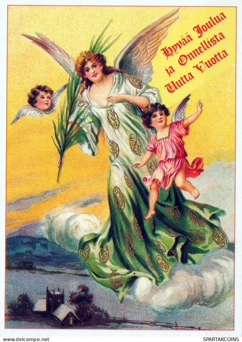 ANGELO Buon Anno Natale Vintage Cartolina CPSM #PAH490.IT - Angels
