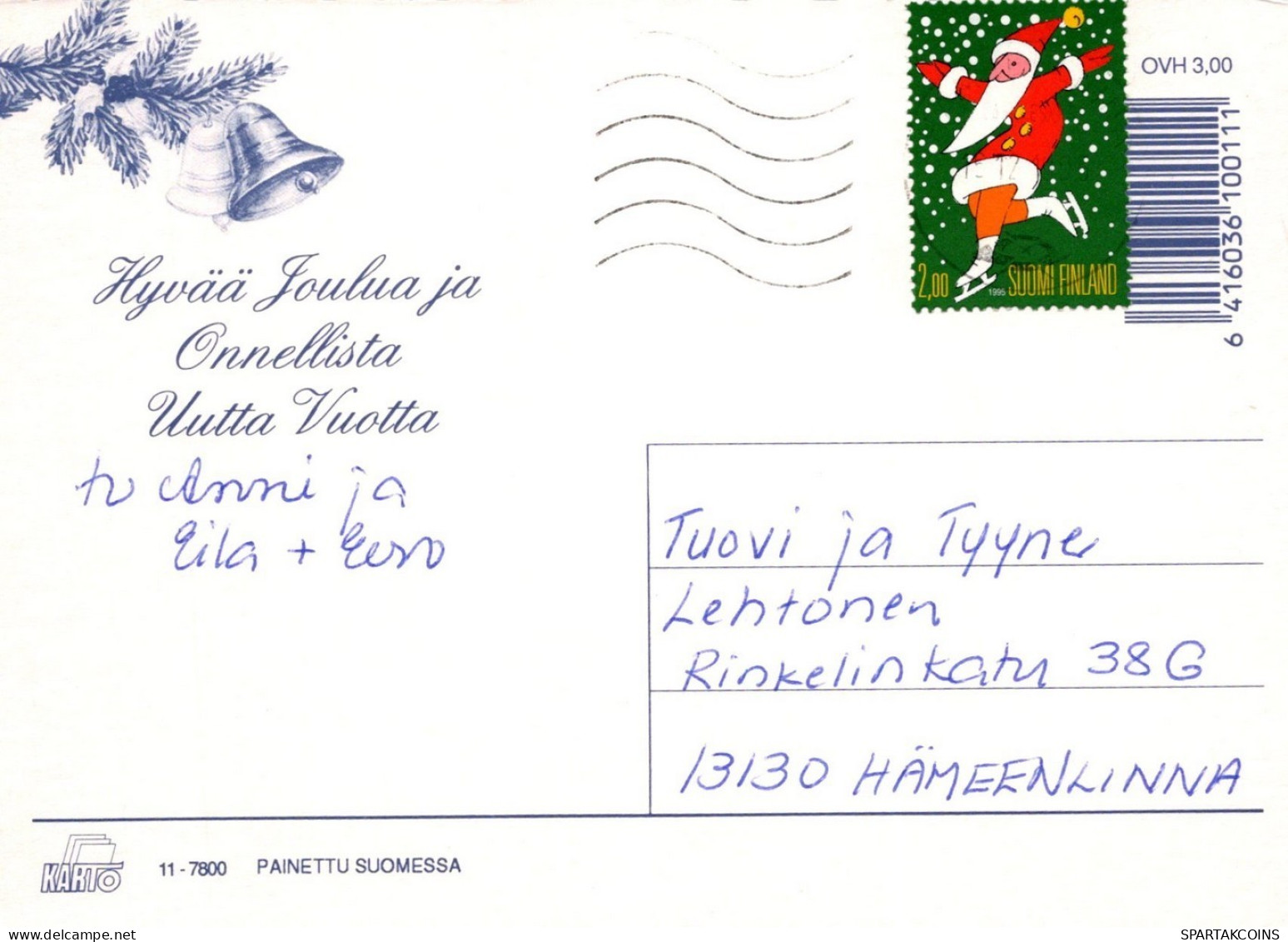 ANGELO Buon Anno Natale Vintage Cartolina CPSM #PAH041.IT - Angels
