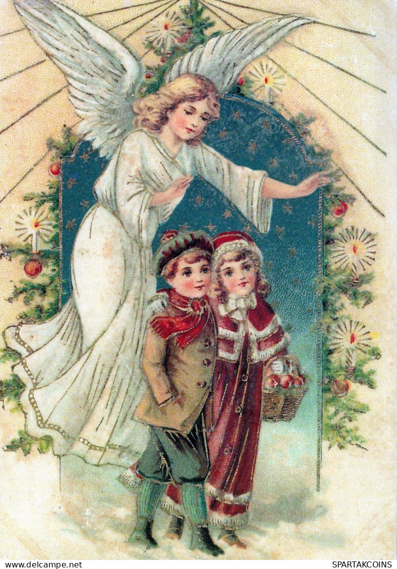 ANGELO Buon Anno Natale Vintage Cartolina CPSM #PAH232.IT - Angels