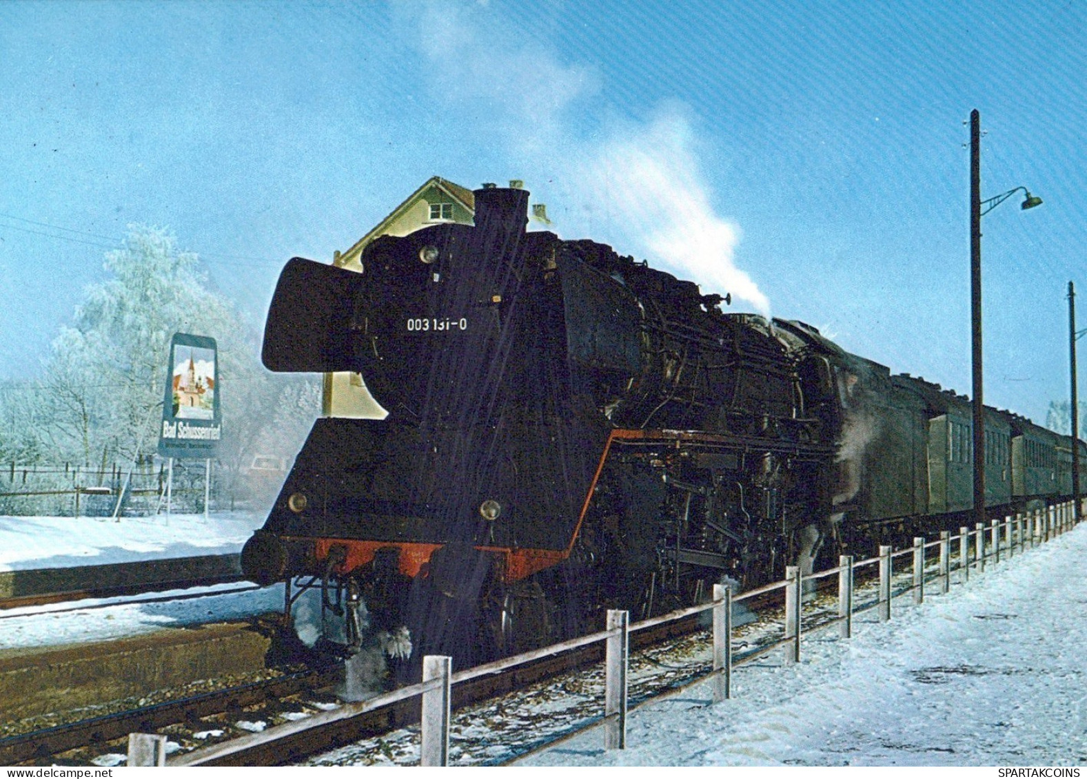 TRENO TRASPORTO FERROVIARIO Vintage Cartolina CPSM #PAA982.IT - Trains