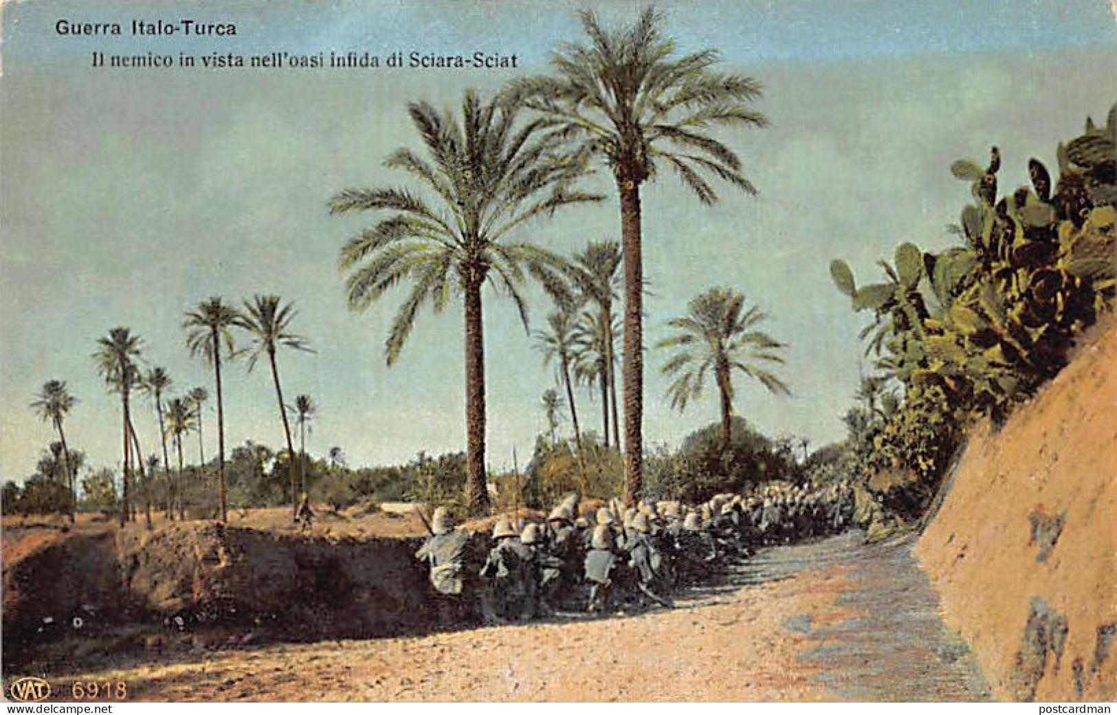 Libya - Italo-Turkish War - Oasis OfSciara Sciat (Shar Al-Shatt) Near Tripoli - Libia