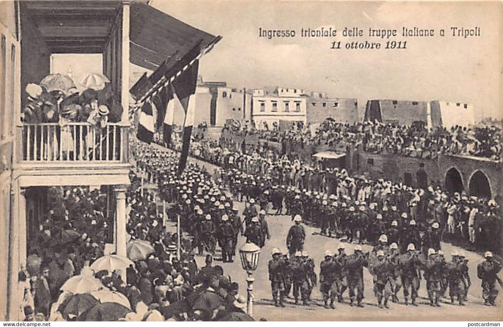Libya - Italo-Turkish War - Triumphal Arrival Of The Italian Troops, 11 October 1911 - Libyen