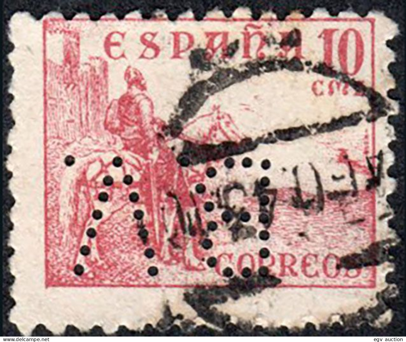 Madrid - Perforado - Edi O 917 - "B.V." (Banco) - Gebraucht