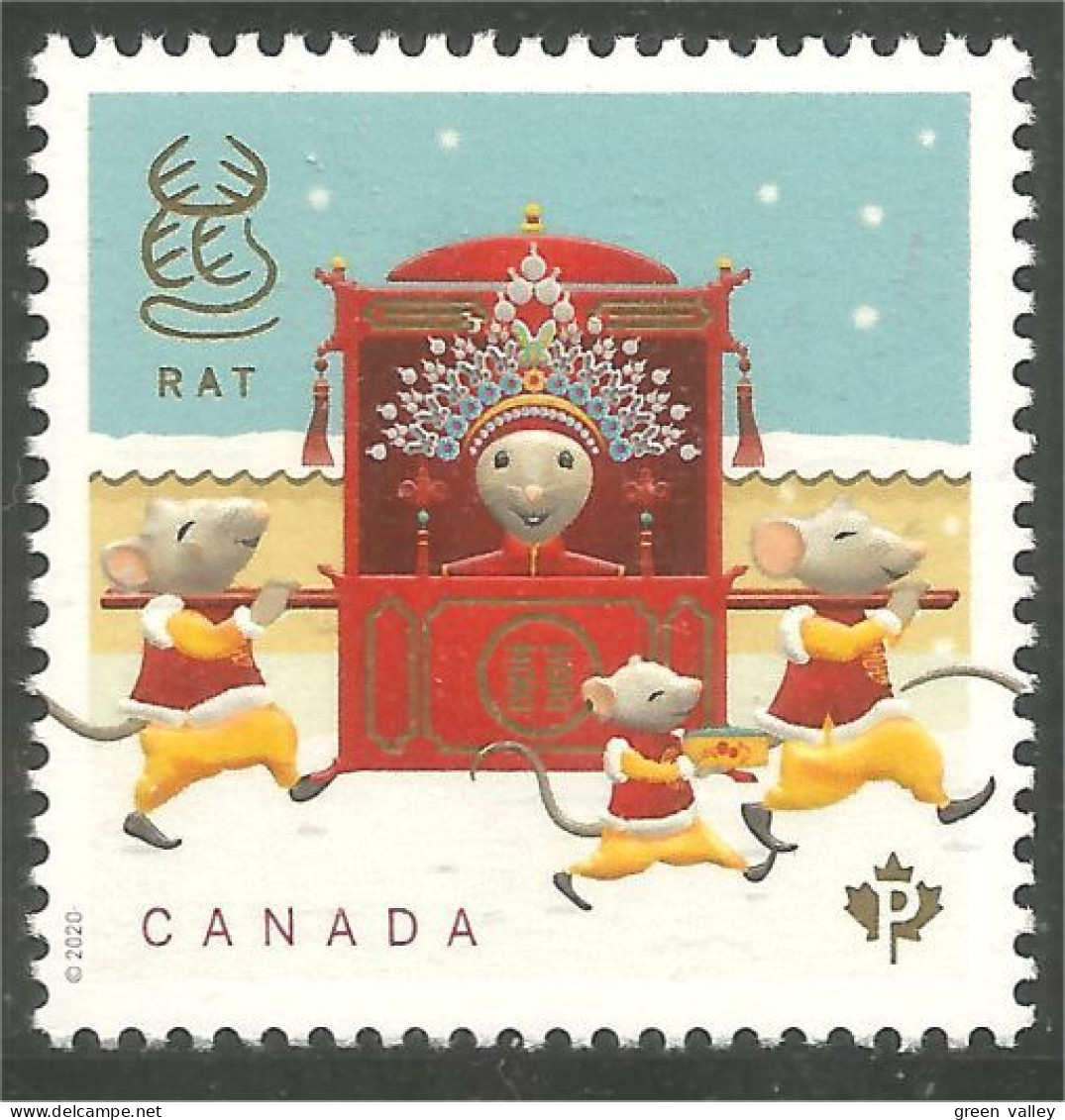 Canada Année New Year Rat MNH ** Neuf SC (C32-29b) - Nouvel An Chinois